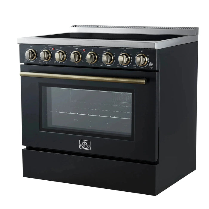 FORNO Paolo 36" Electric Range FFSEL6011-36BLK09K