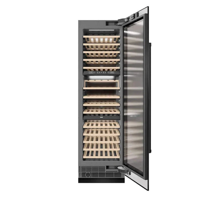 ZLINE 24"Triple Zone 100 Bottle Column Wine Cooler, Black Stainless Steel RCWV-BS-2409K