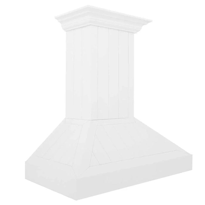 ZLINE 36" Wooded Shiplap Bright White Finish Wall Range Hood KPWW-3609K