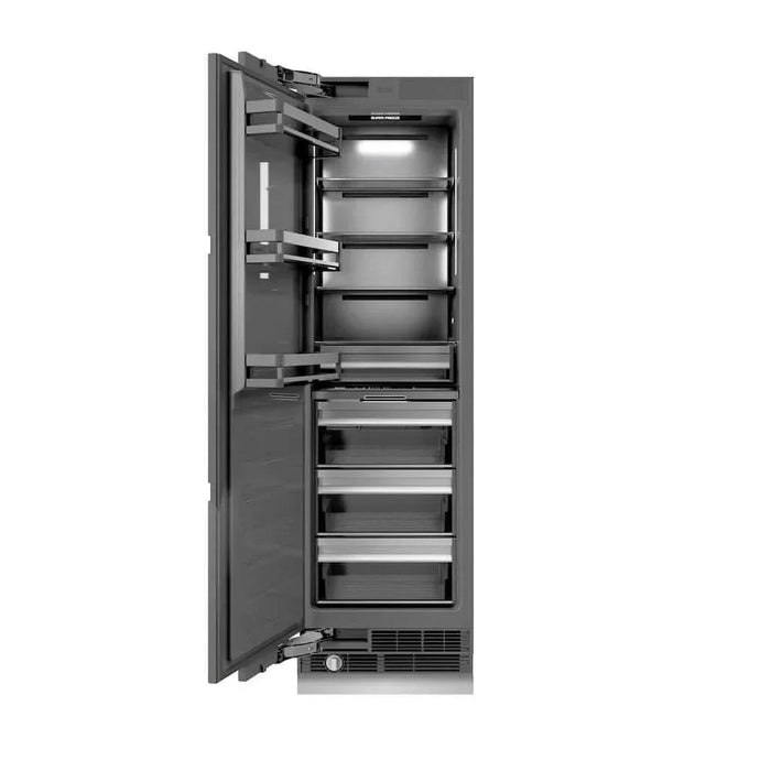 ZLINE 24" Panel Ready Column Freezer, Graphite Gray Interior RBCFV-2409K