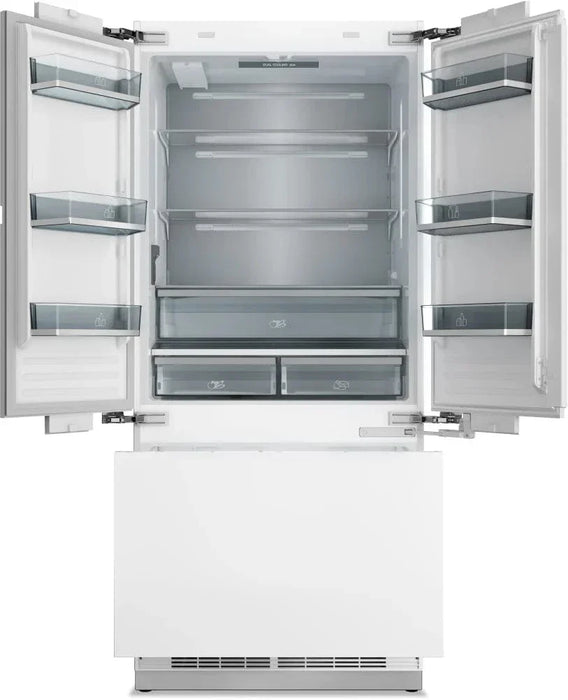 THOR 36" Panel Ready Built-In French Door Refrigerator, Interior Water Dispenser, Ice Maker, XRF3619BFP09K