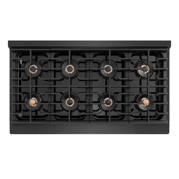 ZLINE 48" Paramount Dual Fuel Range DuoPro™ Cooktop, Electric Convection Oven, Black Satin Stainless Steel PSDRBSZ-48-CB09K