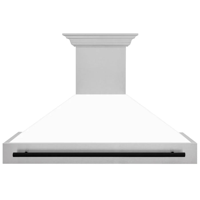 ZLINE 48" Autograph DuraSnow White Range Hood 8654SNZ-WM48-MB09K