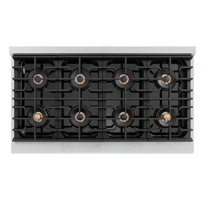 ZLINE 48" Paramount Gas Range DuoPro™ Cooktop, Dual Ovens PSGRSZ-WM-48-CB09K