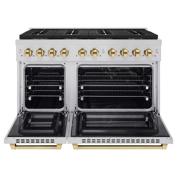 ZLINE 48" Paramount Gas Range DuoPro™ Cooktop, Dual Ovens PSGRZ-48-G09K