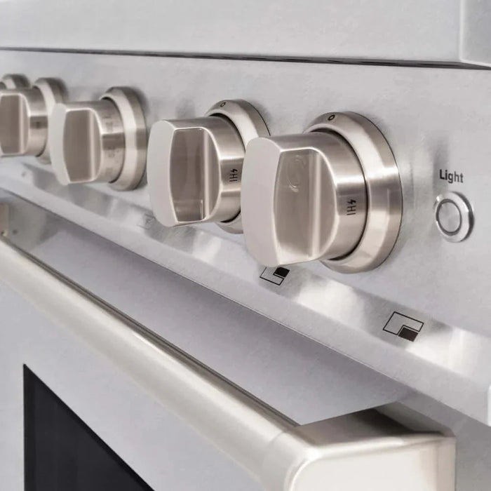 ZLINE 30" Classic Gas Range, Convection Gas Oven DuraSnow® Stainless Steel, Brass Burners CGRS-BR-3009K
