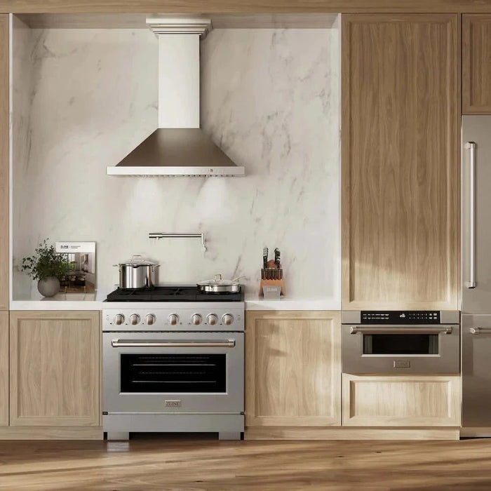 ZLINE 36"Gas Range, Convection Gas Oven , DuraSnow® Stainless Steel, SGRS-3609K