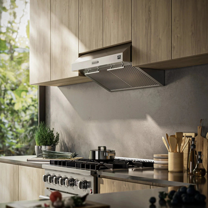 FORNO Espresso Bari 30" 400 CFM Under Cabinet Range Hood FRHUC5255-3009K