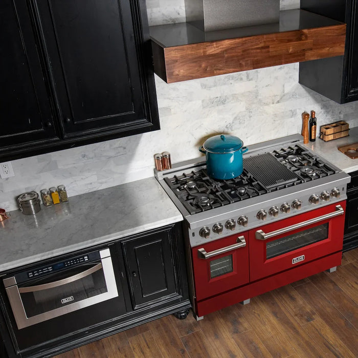 ZLINE 48" Bundle Range RAS-RG-48 & Range Hood 8654RG-48, 2KP-RASRGRH4809K