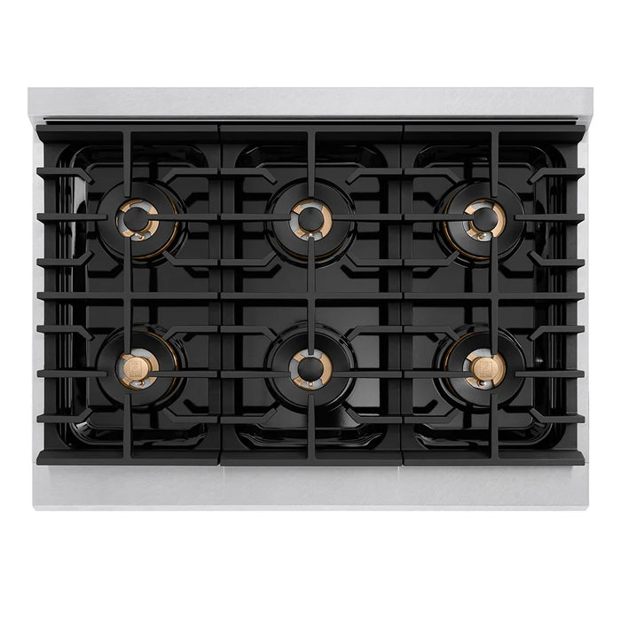 ZLINE 36" Paramount Gas Range DuoPro™ Cooktop, Convection Gas Oven PSGRSZ-36-G09K