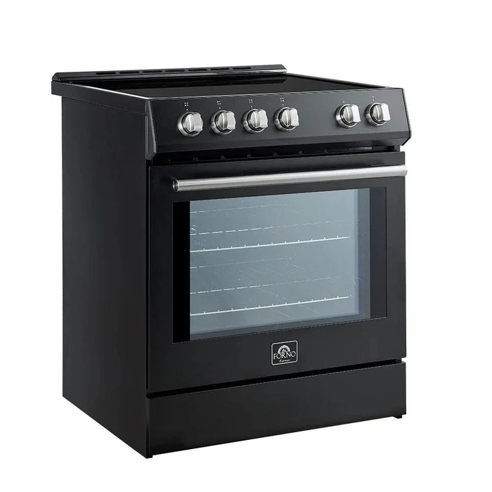 FORNO Espresso Leonardo 30" Induction Range FFSIN0982-30BLK09K