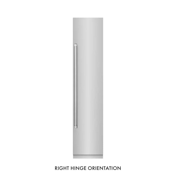 ZLINE 18" Right Hinge Column Freezer Stainless Steel, Graphite Gray Interior RCFVR-304-1809K