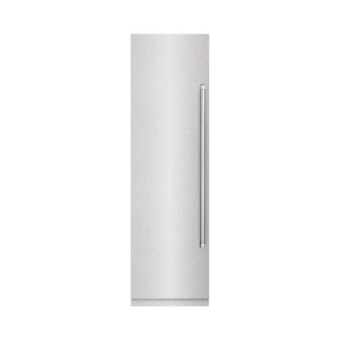 ZLINE 24" Column Freezer DuraSnow®Stainless Steel, Graphite Gray Interior RCFV-SN-2409K