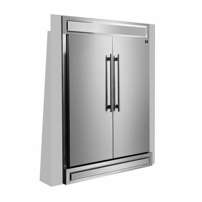 Forno 2-Piece Appliance Package 48" Gas Range, 60" Built-In Refrigerator Stainless Steel FBDL-019-06CAUS09K