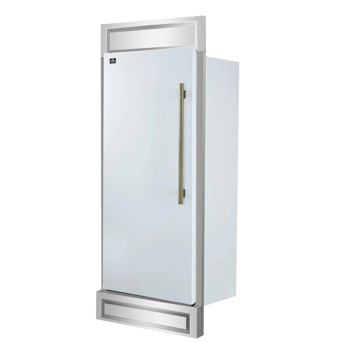 FORNO Maderno 32" Left Swing Convertible Refrigerator  FFFFD1722-32LMG-WHT09K