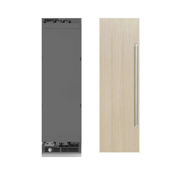 ZLINE 24" Panel Ready Column Freezer, Graphite Gray Interior RBCFV-2409K