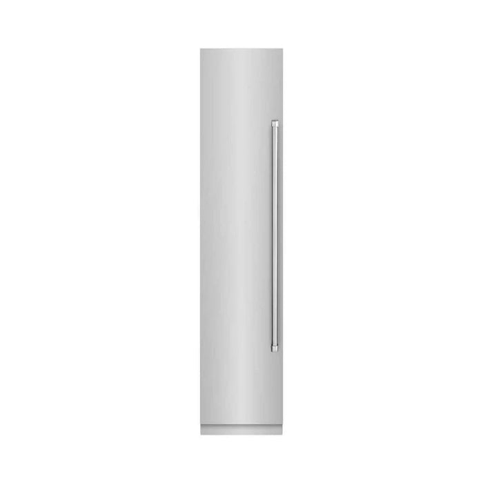 ZLINE 18" Left Hinge Column Freezer Stainless Steel, Graphite Gray Interior RCFVL-304-1809K