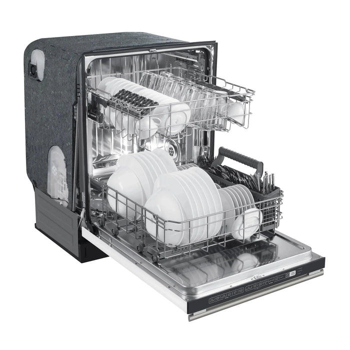 Forno Espresso 24" Built-In Dishwasher, White, Antique Brass, FDWBI8067-24WHT09K
