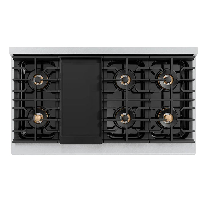 ZLINE 48" Paramount Dual Fuel Range DuoPro™ Cooktop, Dual Ovens PSDRS-4809K