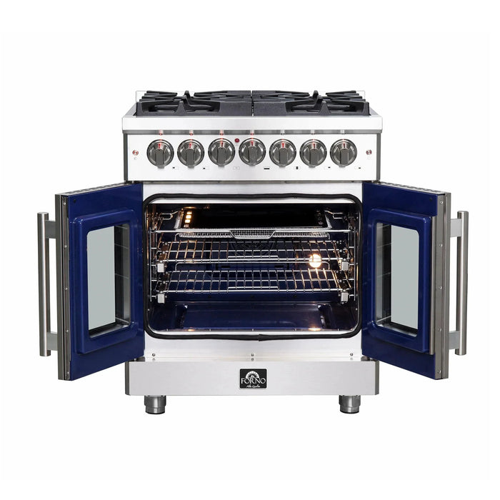 FORNO Massimo 30″ French Door Dual Fuel Range FFSGS6325-3009K