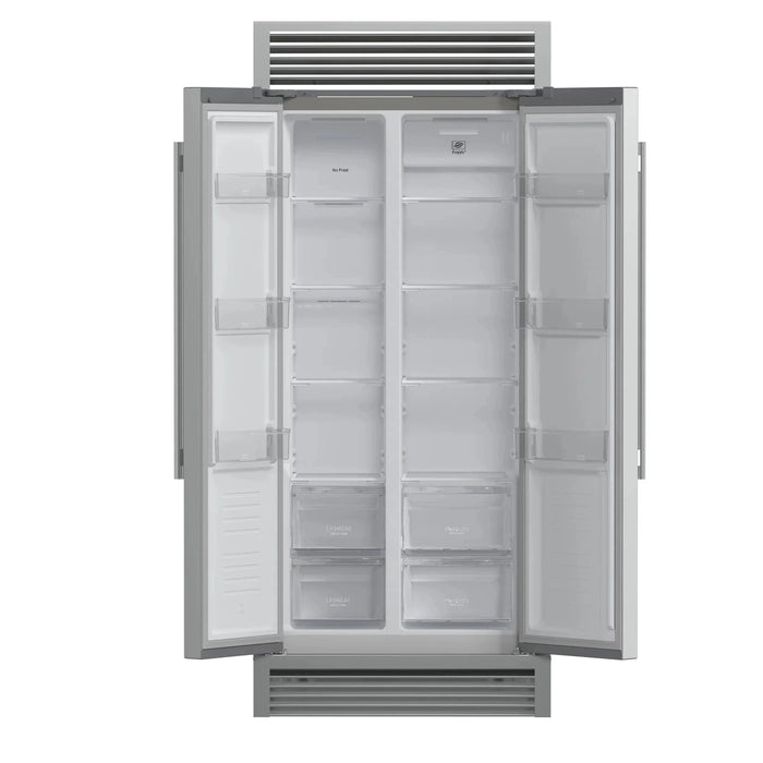 FORNO Salerno 37" Side-by-Side Built-In Refrigerator FFRBI1805-37SG09K