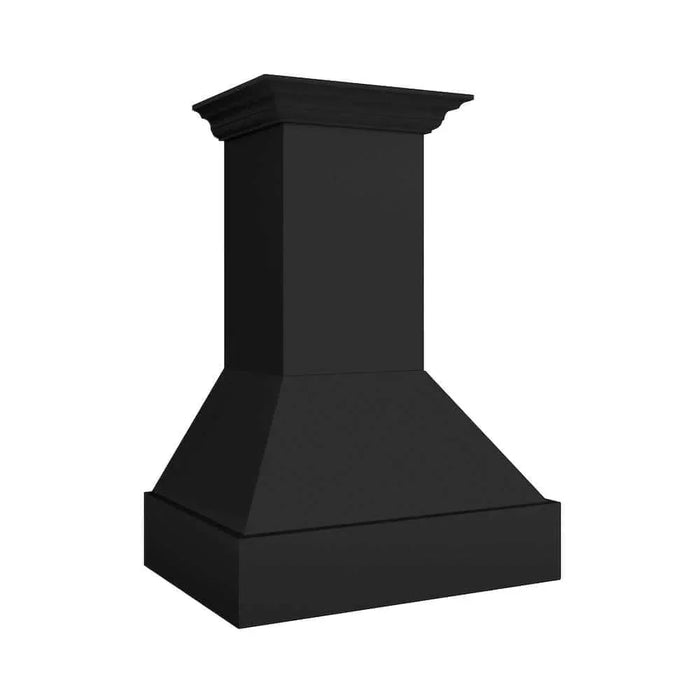 ZLINE Wooden Wall Mount Range Hood in Rustic Black Finish 355CC-3009K