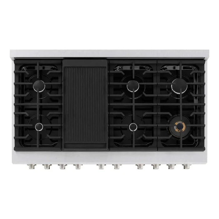 ZLINE 48"Gas Range, Convection Gas Oven , DuraSnow® Stainless Steel, SGRS-4809K