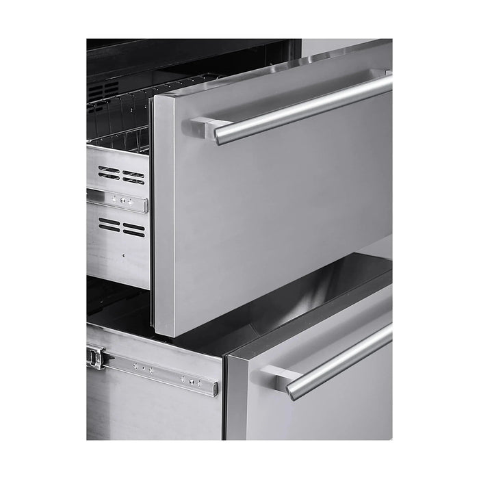 FORNO Capraia 30" 144 Bottle & 200 Can Triple Zone Wine Cooler FWCDR6661-30S09K