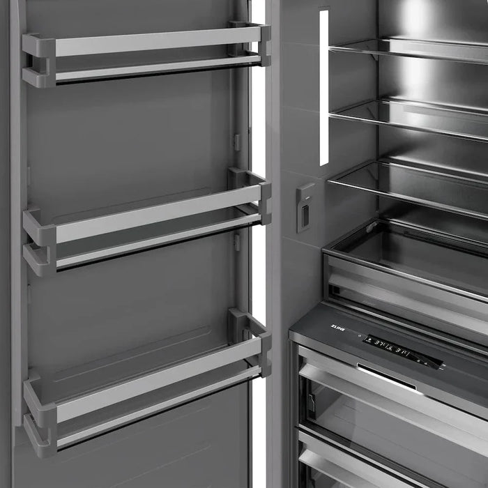 ZLINE 30" Column Refrigerator Black Stainless Steel, Graphite Gray Interior RCRV-BS-3009K