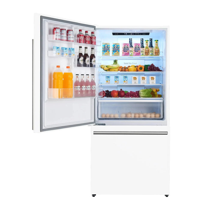 FORNO Espresso Milano 31" Left Swing Refrigerator FFFFD1786-31WHT09K