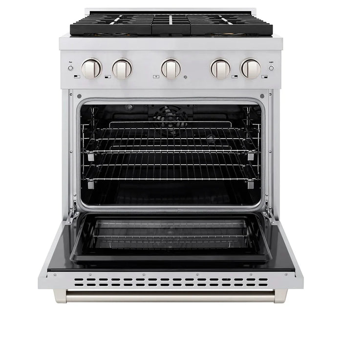 ZLINE 30" Paramount Gas Range DuoPro™ Cooktop, Convection Gas Oven PSGR3009K