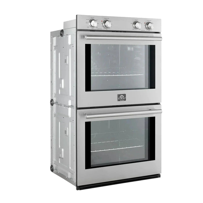 Forno Vomero 30-Inch Double Wall Oven in Stainless Steel, FBOEL1324-3009K