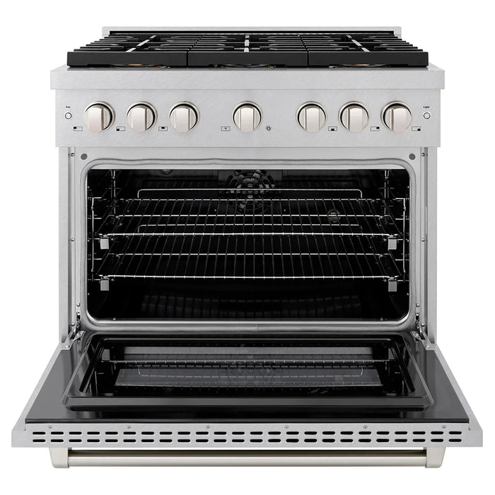 ZLINE 36" Paramount Gas Range DuoPro™ Cooktop, Convection Gas Oven PSGRSZ-36-G09K
