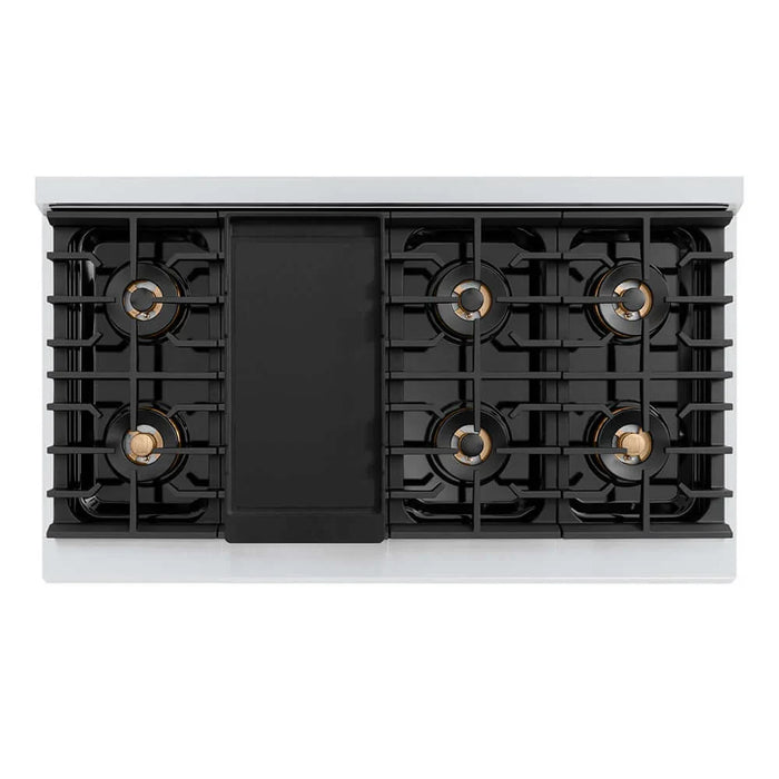 ZLINE 48" Paramount Dual Fuel Range DuoPro™ Cooktop, Dual Ovens PSDR-WM-4809K