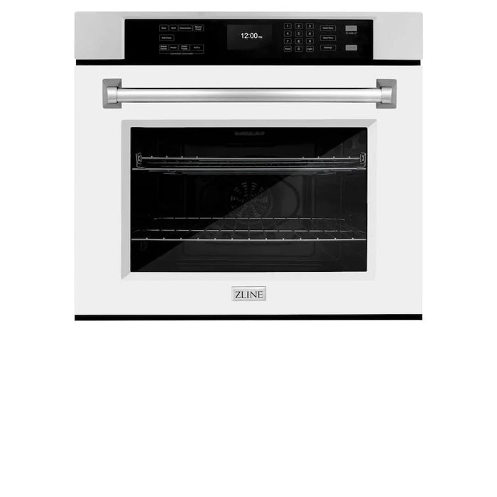 ZLINE 30 "Professional True Convection Single Wall Oven, Air Fry, Self Clean, White Matte WAS-WM-3009K