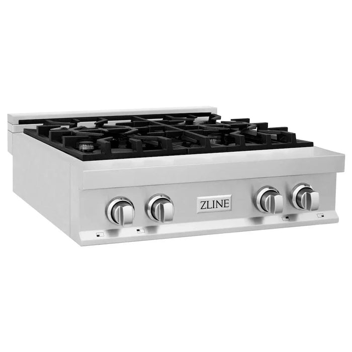 ZLINE 30" Ceramic Rangetop with 4 Gas Burners, Griddle RT-GR-3009K