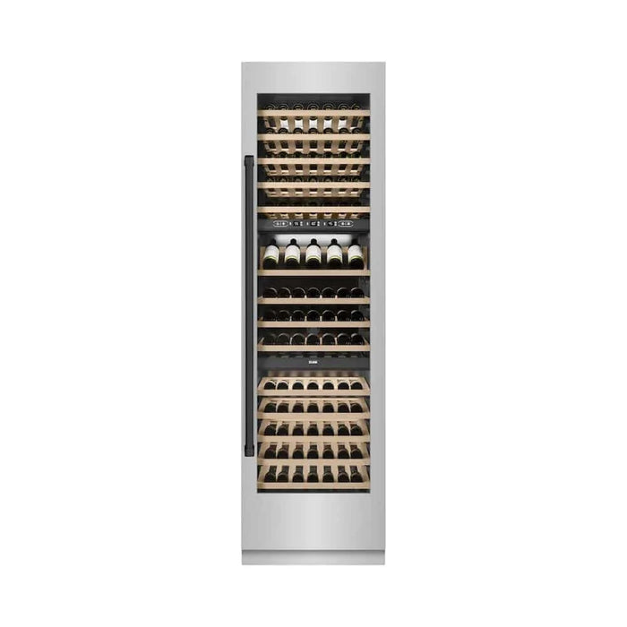 ZLINE 24"Triple Zone 100 Bottle Column Wine Cooler, Stainless Steel Matte Black RCWVZ-304-24-MB09K