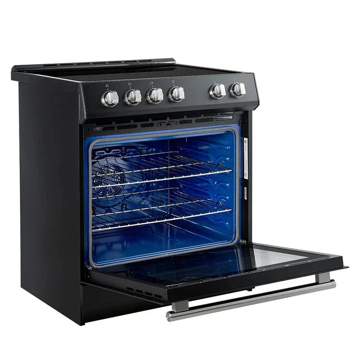 FORNO Espresso Leonardo 30" Induction Range FFSIN0982-30BLK09K