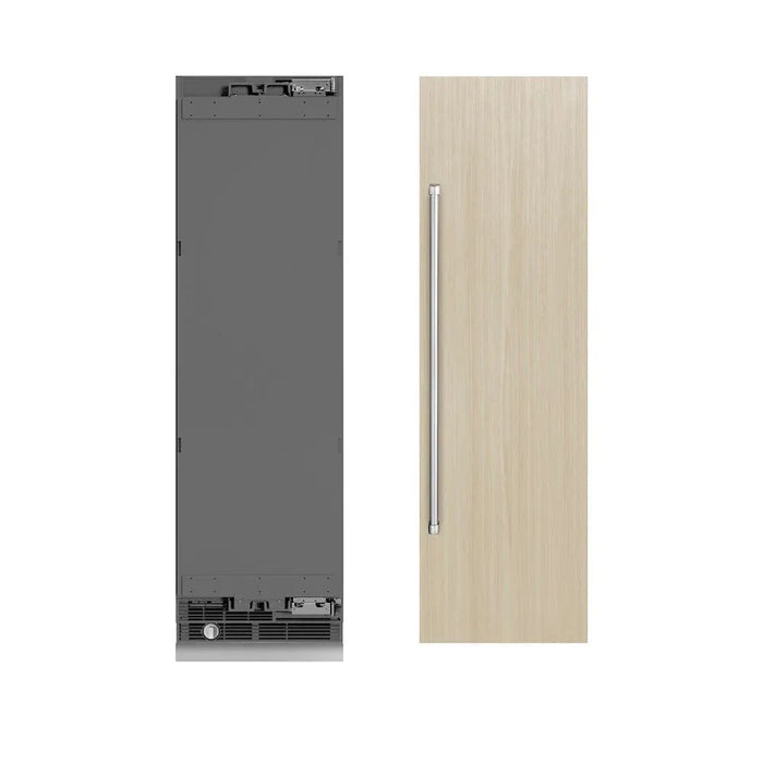 ZLINE 24" Panel Ready Column Refrigerator, Graphite Gray Interior RBCRV-2409K