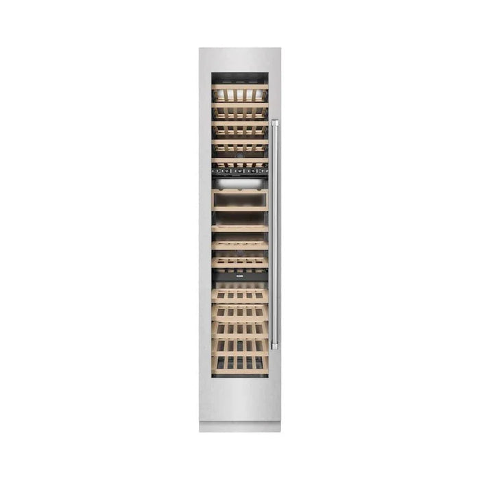 ZLINE 18"Triple Zone 68 Bottle Left Hinge Column Wine Cooler, DuraSnow® Stainless Steel RCWVL-SN-1809K