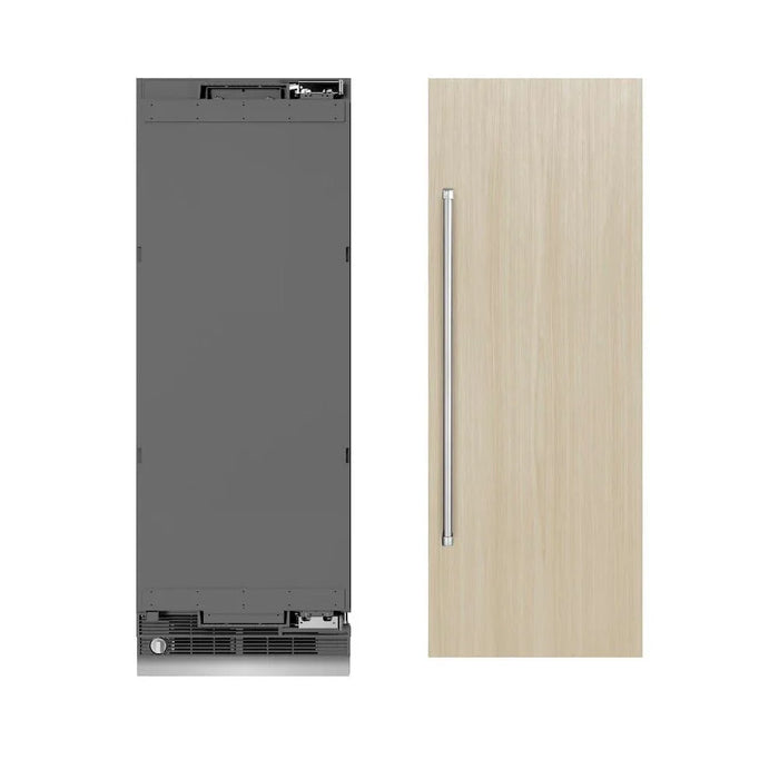 ZLINE 30" Panel Ready Column Refrigerator, Graphite Gray Interior RBCRV-3009K