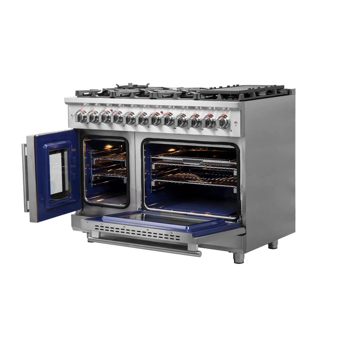 FORNO Massimo 48″ French Door Dual Fuel Range FFSGS6325-4809K