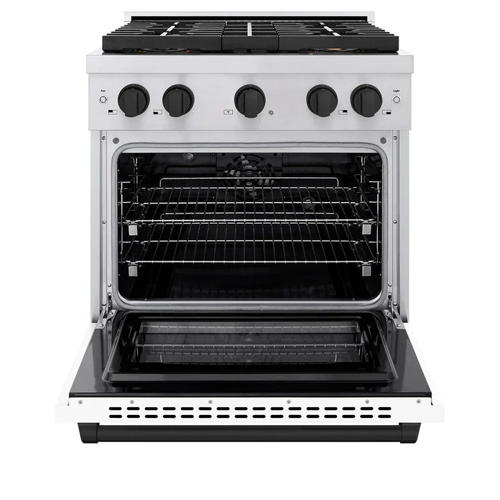 ZLINE 30" Paramount Gas Range DuoPro™ Cooktop, Convection Gas Oven PSGRZ-WM-30-MB09K