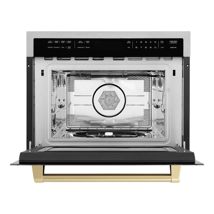 ZLINE 24” Convection Microwave, Stainless Steel, Bronze MWOZ-24-SS-CB09K