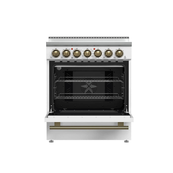 FORNO Paolo 30" Electric Range FFSEL6011-30WHT09K