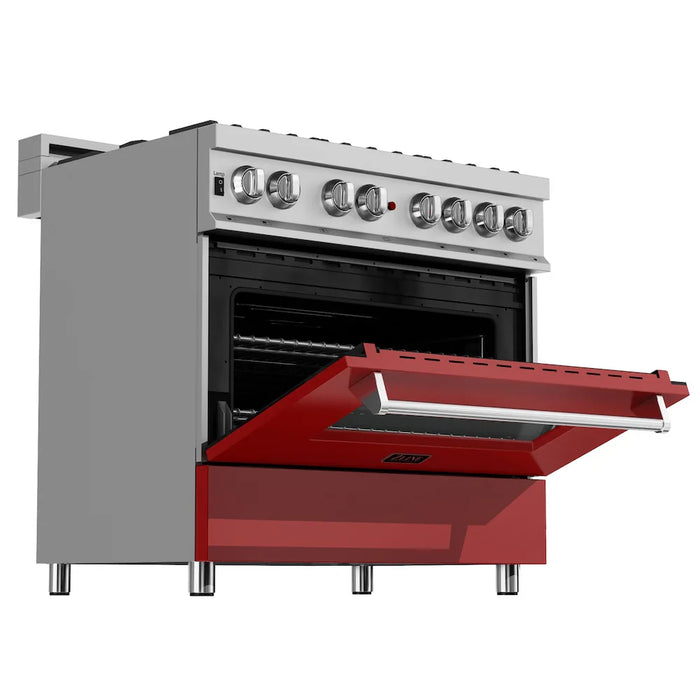 ZLINE 36" Bundle Range RAS-RM-36 & Range Hood 8654RM-36, 2KP-RASRMRH3609K
