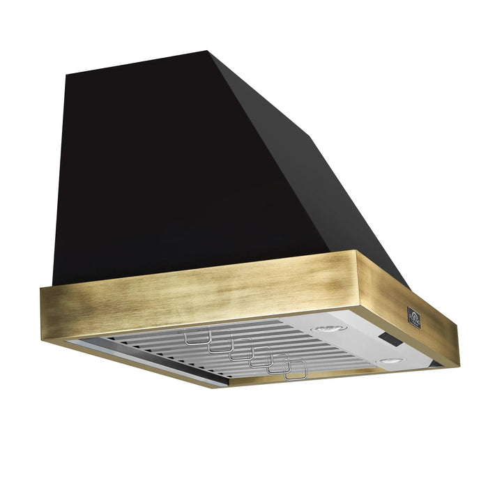 FORNO Vittorio 36" Wall Mount Range Hood FRHWM5078-36BLK09K