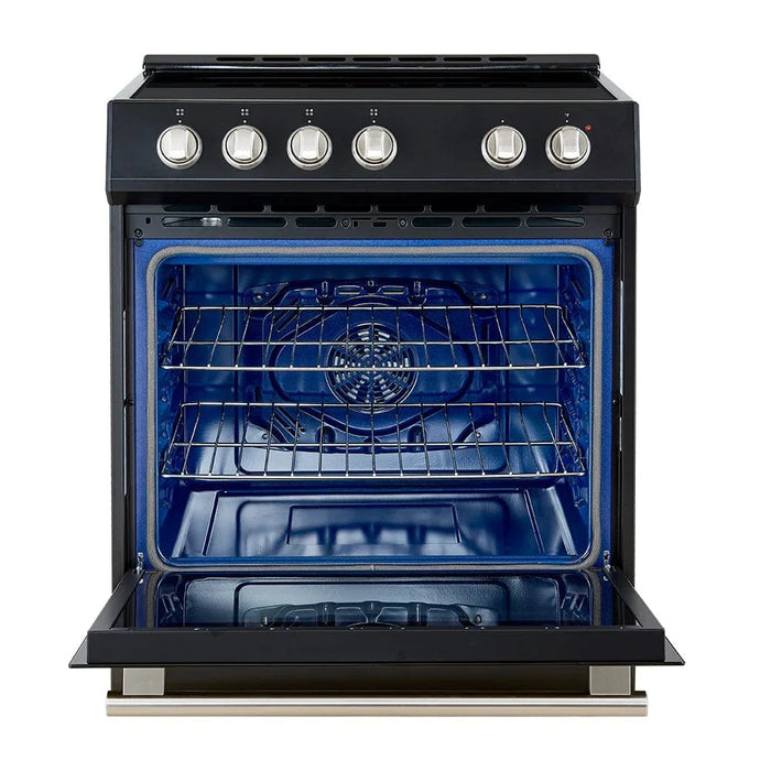 FORNO Espresso Leonardo 30" Induction Range FFSIN0982-30BLK09K