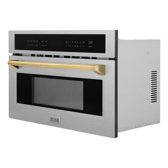 ZLINE 30” Convection Microwave, Stainless Steel, Gold MWOZ-30-SS-G09K