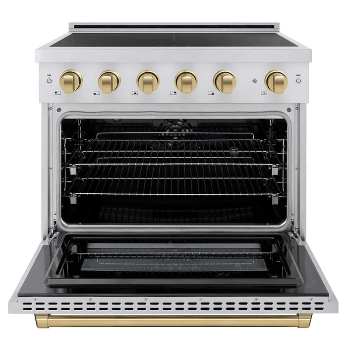 ZLINE 36" Paramount Induction Range, Cooktop, Electric Convection Oven SINRZ-3609K